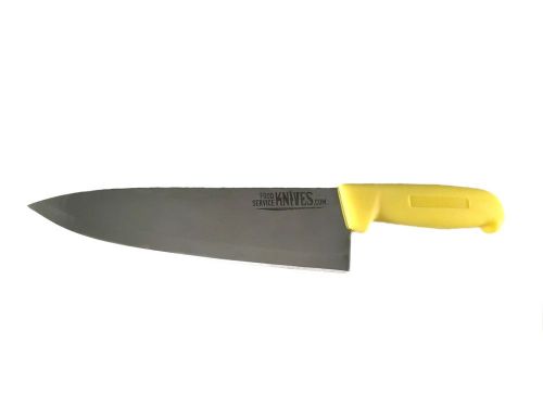 8” Yellow Chef Knife -  Food Service Knives - Cook French Stainless Steel Sharp!