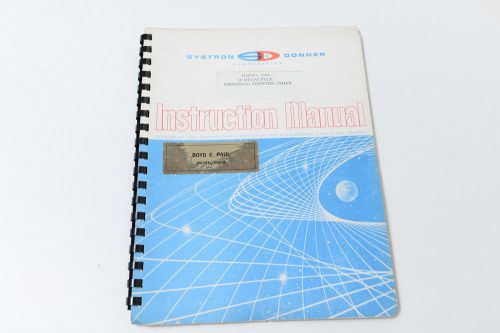 Systron Donner Model 1034 Service Manual for 10MC Counter-Timer