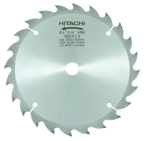 Hitachi 725205 6-1/2-inch atb 5/8-inch tungsten carbide tipped arbor finish saw for sale