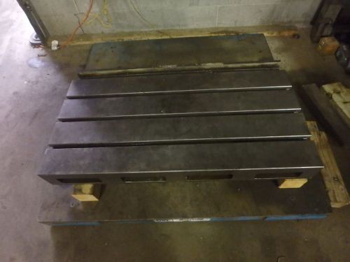 39-1/4&#034; x 22&#034; x 5.5&#034; steel welding 3 t-slotted table cast iron layout plate jig for sale