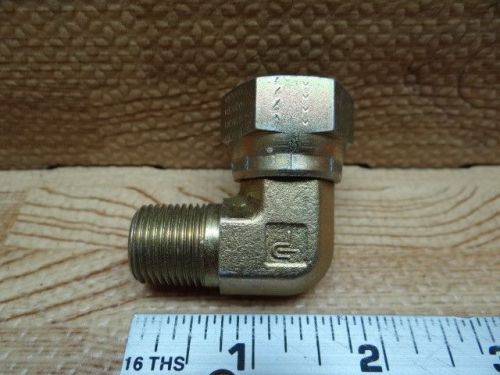 Parker 8 x6ef-s hydraulic fitting 90° union swivel elbow, male/female connection for sale