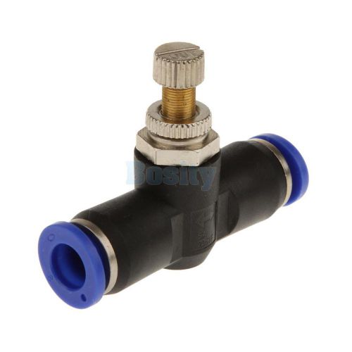 8mm Pneumatic Flow Control Connector Push In Air Hose Tube Adapter 0 to 60°C