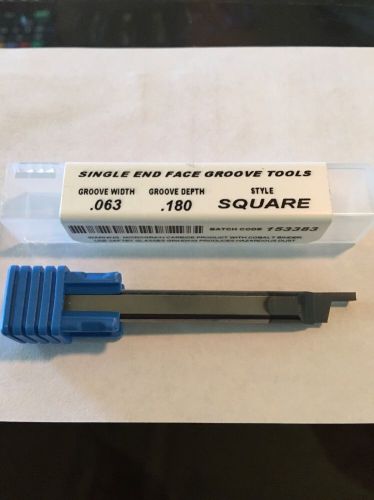 Internal tool carbide single end square face groove tool .063w / .180 depth for sale