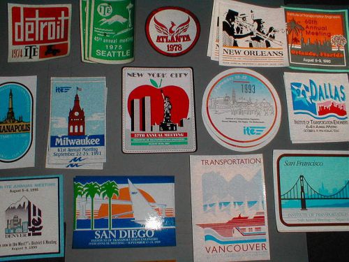 ITE Sticker LOT Institute Transportation Engineer TWIN TOWERS Space Needle Decal