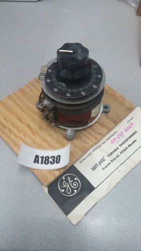 Ge volt pac 9t92a0005 variable transformer 120v nos for sale