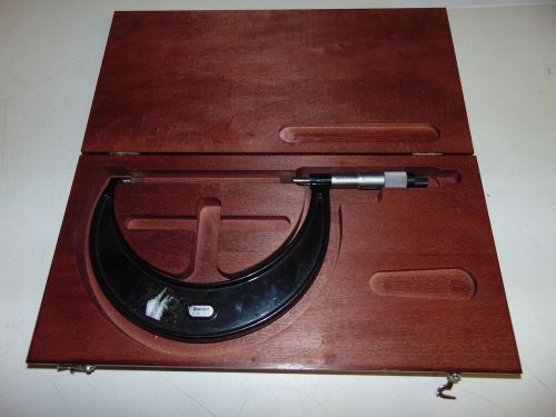 Starrett Model 486 4-5&#034;/.001&#034; Blade Micrometer with case - FQ9