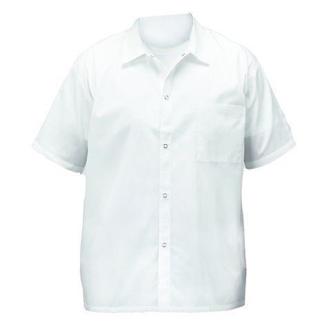 Winco UNF-1WM, Chef Shirt, White, M