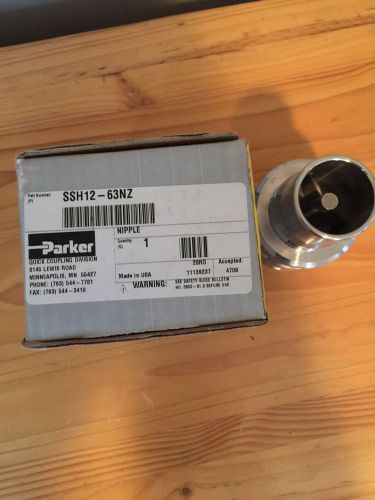 Parker 60 Series Stainless Steel Quick Coupler 1-1/2&#034; nipple