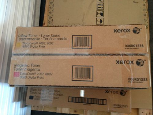XEROX YELLOW TONER FOR XEROX DOCUCOLOR  7002 8002  8080 # 006R01556 YEILD 25K