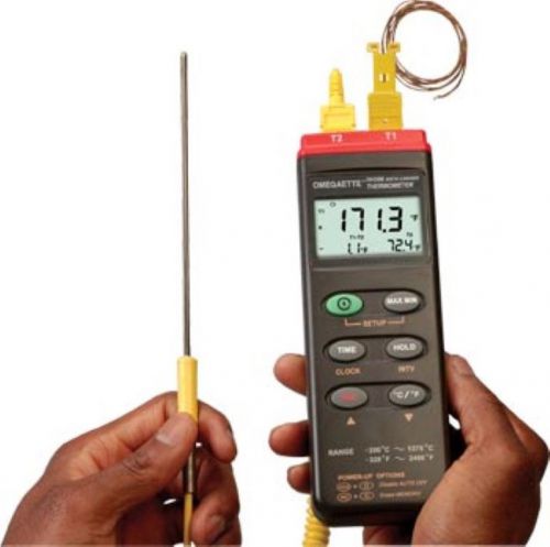 Omega hh306 / 306a datalogger thermometer + dual input k-type thermocouple data for sale