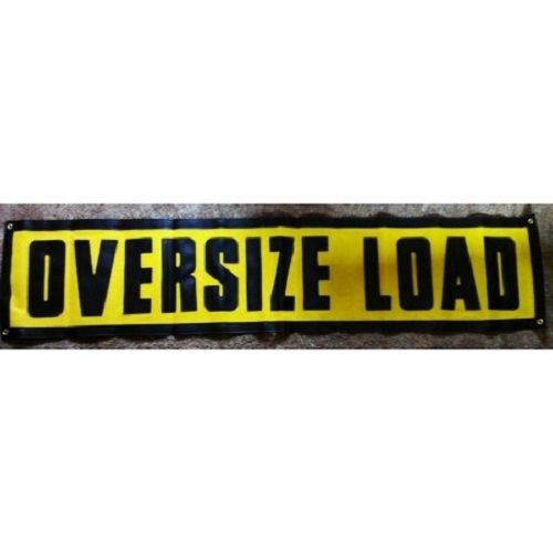 18x84 Grommet Oversize Load sign banner heavy duty ~ Truck ~ Safety ~ Pilot Car