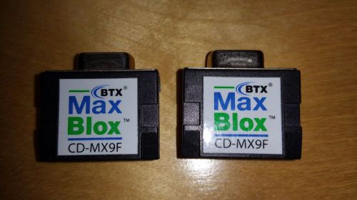 2 max blox btx cd-mx9f terminal block connector 9 pin female for sale