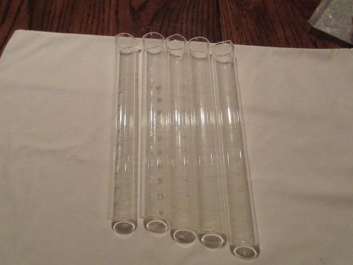 Pyrex ., Round Bottom , Graduated Cyclinders , 100ml, Lot of 5