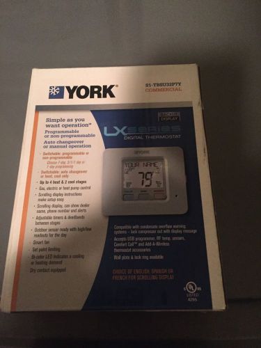 York S1-TBSU32P7Y Commercial Programmable Touch Screen 7-Day Thermostat NEW!!