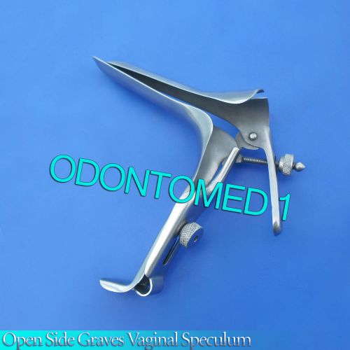 3 OPEN SIDE GRAVES VAGINAL SPECULUM SMALL  SURGICAL INSTRUMENT