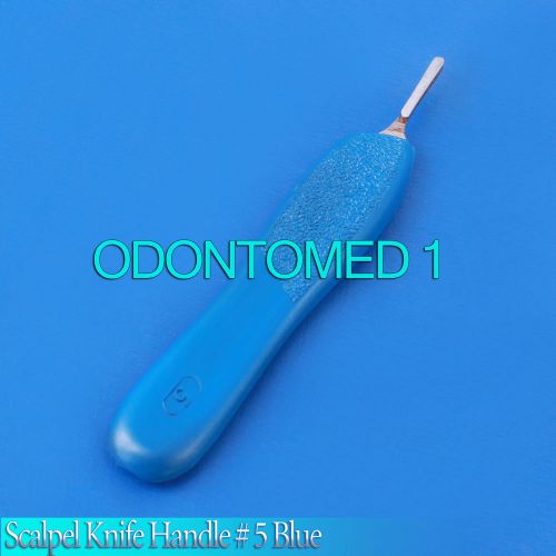 Scalpel Knife Handle # 5 Blue Plastic Grip, Surgical Instruments