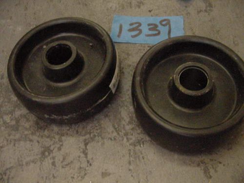 5&#034; dayton 2g323 polyolefin wheel 2 pcs 5/8&#034; for sale