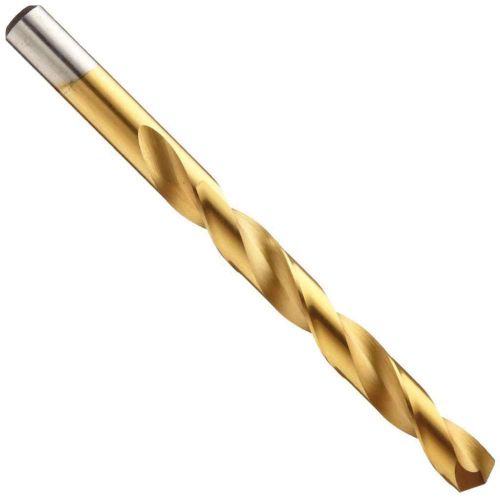 Chicago Latrobe 2550 Cobalt Steel Jobber Length Drill Bit, TiN Coated, Round Sha