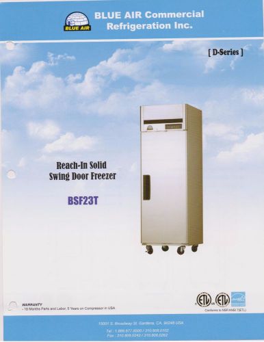 1 DOOR STORAGE FREEZER  - NEW - ALL STAINLESS - FREE SHIPPING