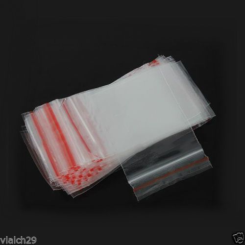 WHOLESALE LOT OF 500 RESEALABLE CLEAR SMALL PLASTIC ZIPLOCK BAGS 1.5&#034; x 2&#034;