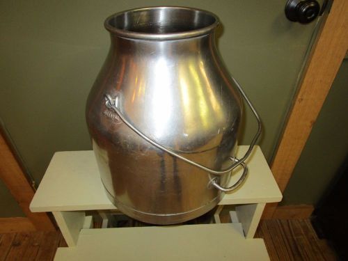 Vintage delaval stainless steel dairy cow milk can bucket 5 gallon for sale