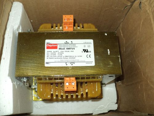 Dayton 4mtv4  transformer , inoput voltage 277v, out120v, 750va , 1 phase for sale