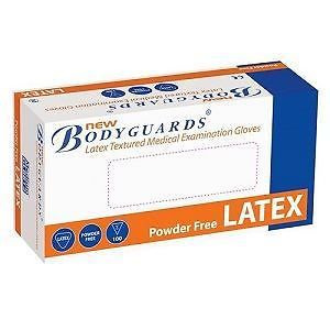 New Bodyguards Latex Powder Free Gloves - Small - Pack of 100