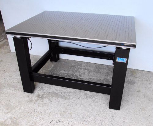 tested TMC 35&#034; x 47&#034; OPTICAL TABLE w/ TMC PNEUMATIC SELF LEVEL ISOLATION BENCH