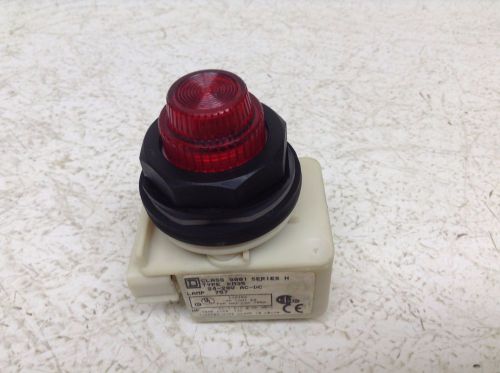 Square D 9001KM35 Red Illuminated Indicator Pilot Light Button 9001 KM35
