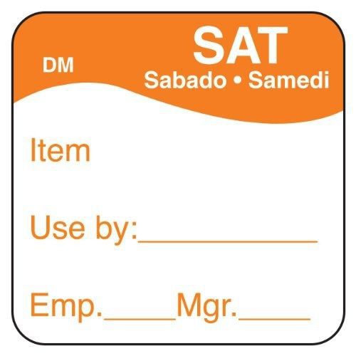 Daymark safety systems daymark it1100736 dissolvemark day of the week trilingual for sale