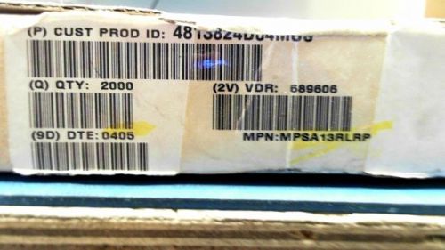 1280-PCS NPN DARLINGTON BIPOLAR 30V ON SEMI MPSA13RLRP MPSA13