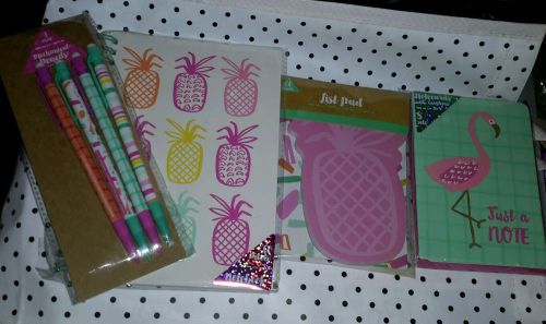 Target Dollar Spot Pineapple notebook list pad note cards pencils