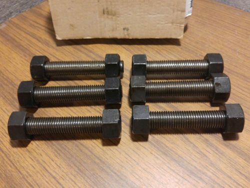 6 X 7/8&#034; x 5&#034; (OAL 5-1/4&#034;) A193 B7 Fully Threaded Stud w/ 2H Nuts