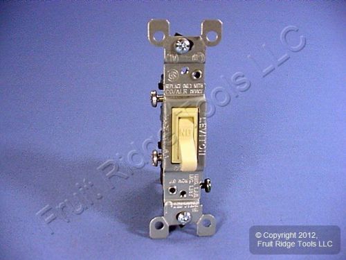 Leviton Quiet 1-Pole Toggle Wall Light Switch CO/ALR Aluminum 15A Bulk 2651-2I