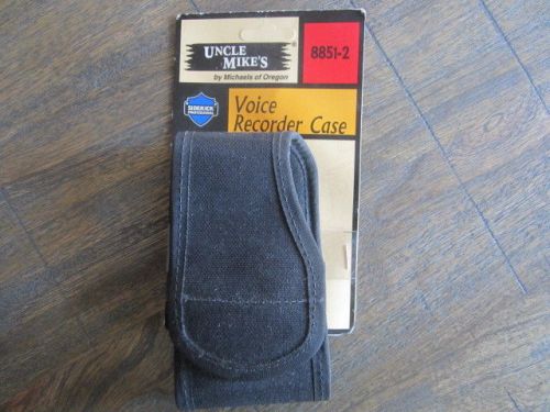 Uncle Mike&#039;s Sidekick Voice Recorder Case Pouch Black Nylon Velcro Police New