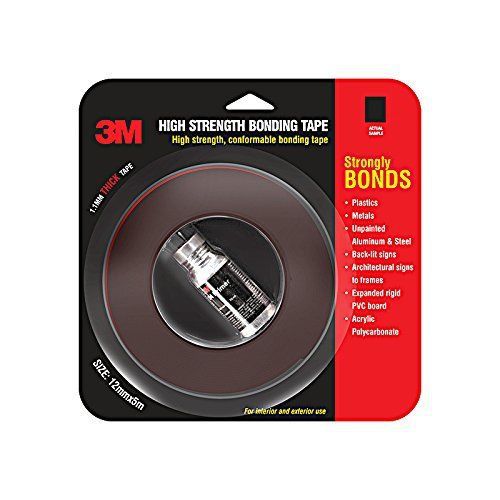 3m ia120100531 hi strength bond tape, 12 mm x 5 m (1 roll + primer) for sale