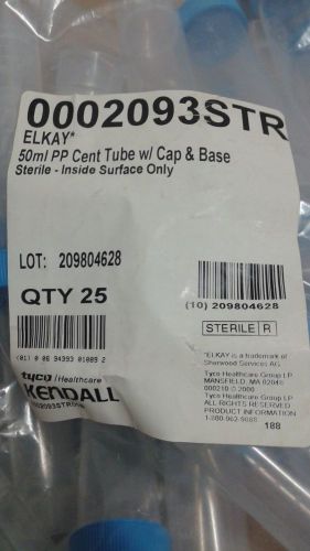 Kendall 0002093str culture tube w/ cap, 50ml, sterile, 500/cs - free shipping for sale