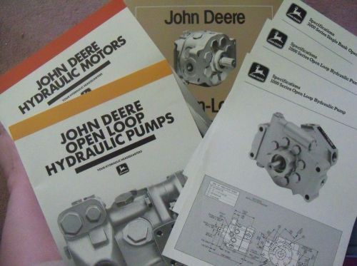 John Deere Hydraulic Motors &amp; Open Loop Pumps Installation Data specs &amp; Circuits