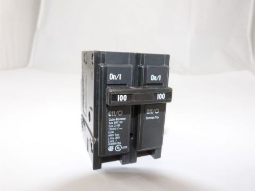 Cutler hammer br2100 2p 100a 120/240v circuit breaker new 1-year warranty for sale