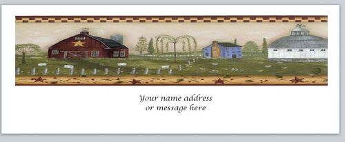 30 Personalized Return Address Labels primitive Country Buy 3 get 1 free (c758)