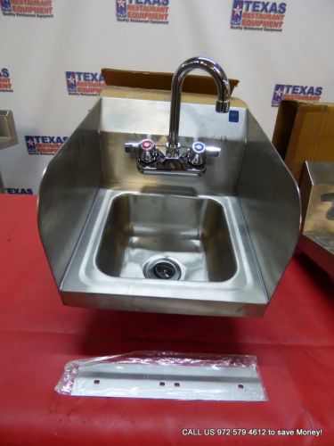 NEW BK RESOURCES Space Saver Hand Sink with Dual Splash, Model BKHS-W-SS-SS