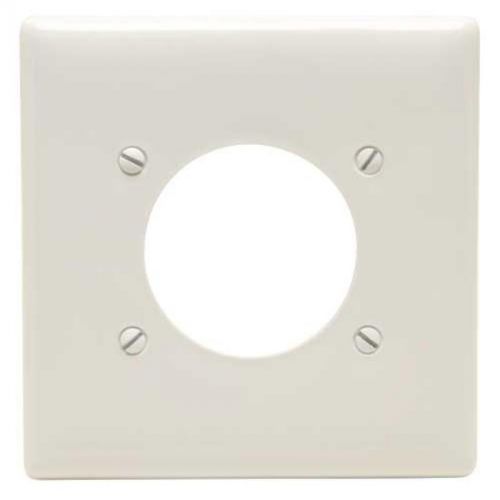 Wallplate 2-Gang Receptacle White Hubbell Electrical Products NP703W