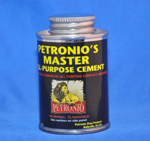 Petronio&#039;s master all purpose contact cement, shoe repair adhesive, glue- 4 oz. for sale
