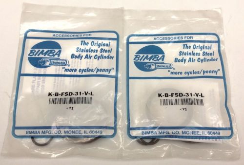 BIMBA K-B-FSD-31 FLAT-1 CYLINDER REPAIR KIT 31MM BORE (SET OF 2) NEW IN PKG