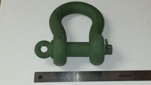 17 ton columbus mckinnon 2019250 green 1-3/8&#034; 35mm shackle tie down w/cotter pin for sale