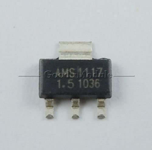 50Pcs AMS1117-1.5 AMS1117 LM1117 1.5V 1A SOT-223 Voltage Regulator BEST