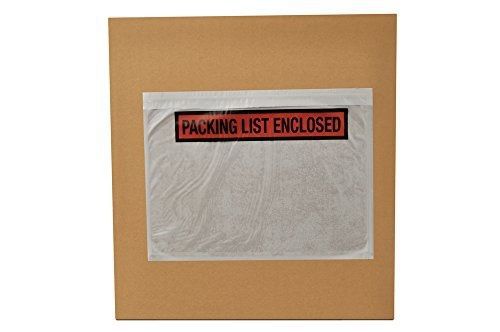 PackagingSuppliesByMail 7.5&#034; x 5.5&#034; Packing List Enclosed Top Loading Envelopes