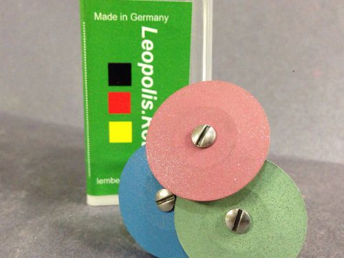Diamond Impregnated rubber polishers Set Of 3 .