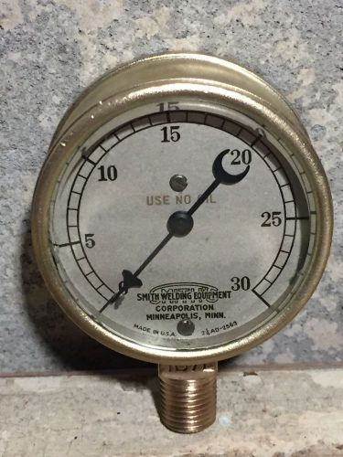 1930&#039;s vintage us gauge ny brass pressure gauge, steampunk part, antique, steam for sale