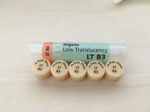 Ivoclar IPS Emax Press Ingots Low Trans LT-B3 Pressable Ceramic 5pk NEW
